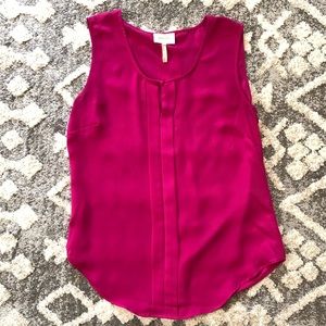 Laundry size medium sleeveless pink tank